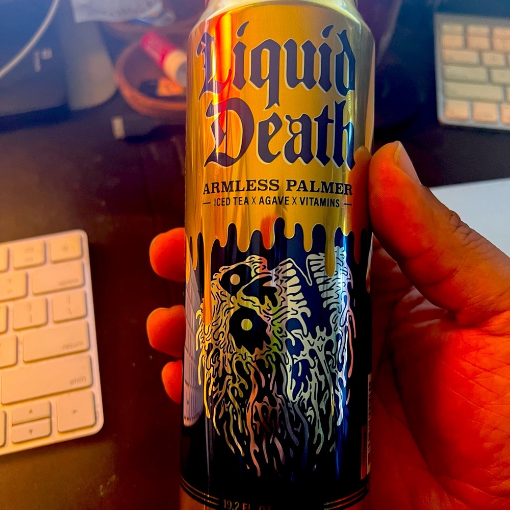 Liquid Death Water Armless Palmer (collectors item)